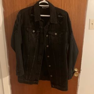 Oversized jean jacket